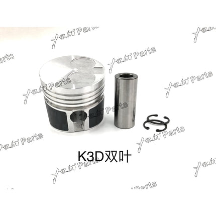 Pistons Set Oversize 73mm ( + 0.50mm) For MITSUBISHI K3D x3 PCS (MM436618) Engine Parts