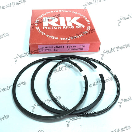4 Sets STD Piston Rings For YANMAR KOMATSU 4D94E 4TNE94 Engine