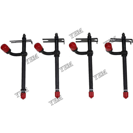 4PCS Fuel Injector For Case 455B 1845 1845S 480C 580C 584C 585C 586C