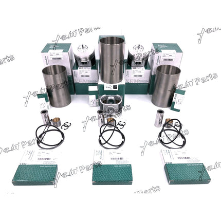 3PCS Liner Piston Kit Set For Kubota D1803 D1803MDI Engine