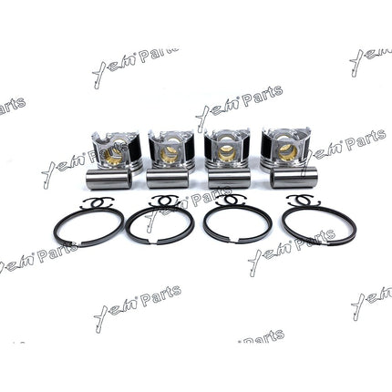 piston with pin & ring set 76mm STD For Kubota 15221-21110 15221-21050 15221-22311