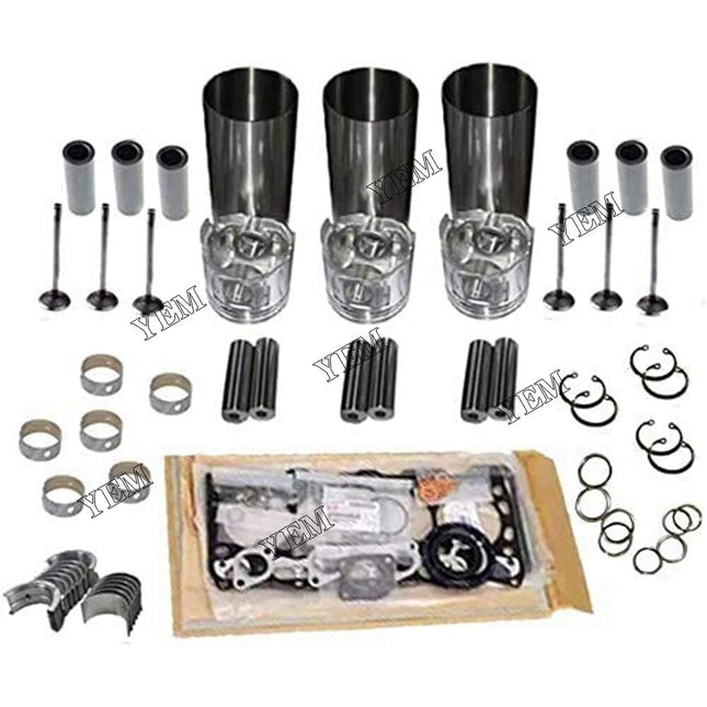 Rebuild Kit For Isuzu 3KR2 Engine For Hitachi EX30 EX35 EX40 Excavator Digger Loader