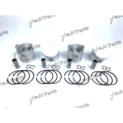 Piston + Ring Kit Set STD 82mm For Kubota D1302 / V1702 Engine Parts