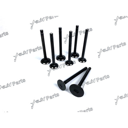 Engine Valve Set For Kubota V1702 / V1902 - Intake x4 + Exhaust x4 Engine Parts