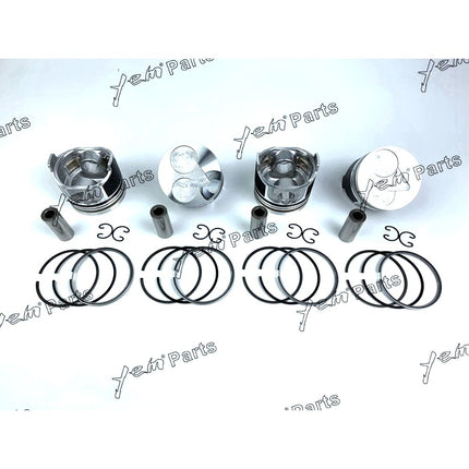 Piston + Ring Kit Set Oversize 78.5mm ( + 0.50mm) For Kubota V1505-T x4PCS Engine Parts