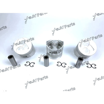 Piston Set STD 76mm For Kubota D1005 x3 PCS Engine Parts
