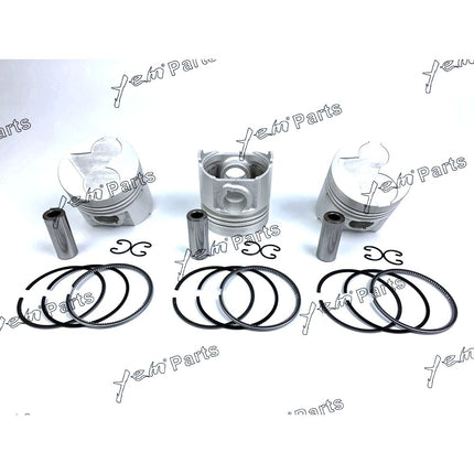 Piston + Ring Kit Set STD 80mm For Kubota D1403 x3 PCS Engine Parts