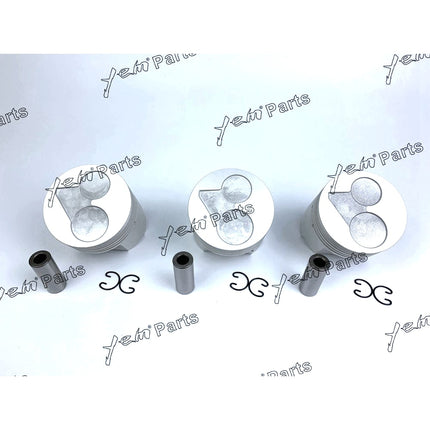 Pistons Set STD 87mm For Kubota D1703 x3 PCS Engine Parts