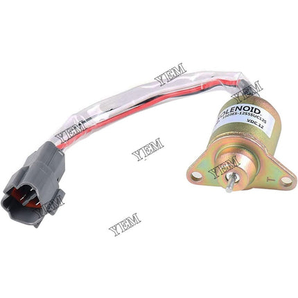 12V Fuel Stop Solenoid VOE14521915 For Volvo EC20C EC27C EC55B EW55B EC35C EC55C