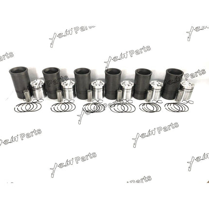 For Cummins NT855 Engine 6 Cyl Piston 3017348 & Ring Kit,Cylinder Liner 213740