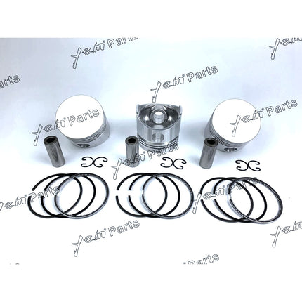 Piston + Ring Kit Set Oversize 75mm ( + 0.50mm) For Kubota D950 x3 PCS Engine Parts