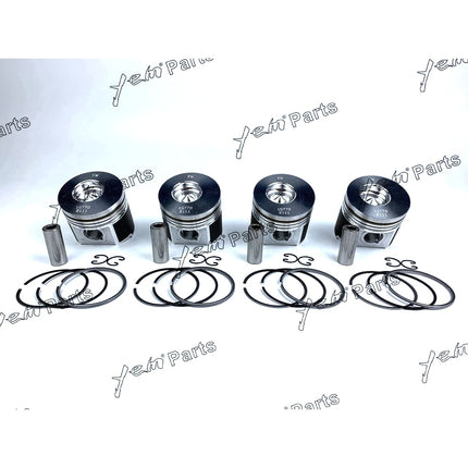 4 Sets STD Piston Kit & Rings 83mm For Kubota V2003 Engine