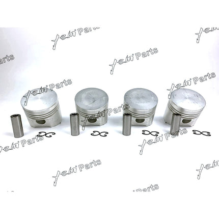 Piston Set Oversize 85mm ( + 0.50mm) For Kubota V1902 x4 PCS Engine Parts