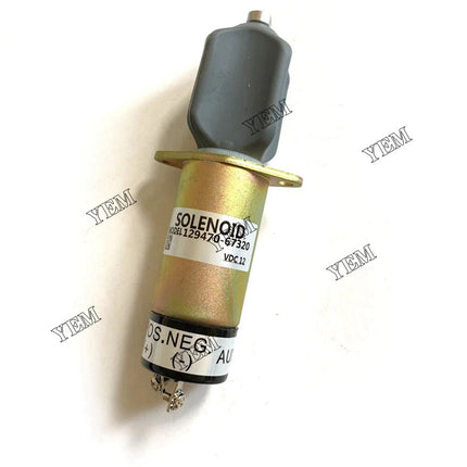 12V Fuel shut off Solenoid For Yanmar Engine 1502-12A7U1B1S 129470-67320