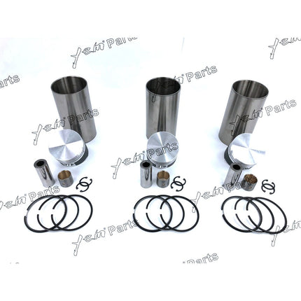 Liner Piston Kit Set STD For Kubota D850 (Liner x3 + Piston x3 + Ring x3) Engine Parts