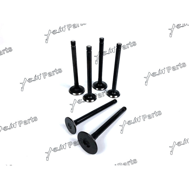 Engine Valve Set For ISUZU 3LB1 - Intake x3 + Exhaust x3 Engine Parts