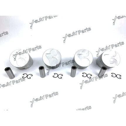 Piston Set STD 76mm For Kubota V1405 x4 PCS Engine Parts