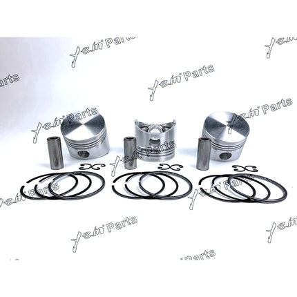 Piston + Ring Kit Set Oversize 75mm ( + 0.50mm) For Kubota D950 x3 PCS Engine Parts