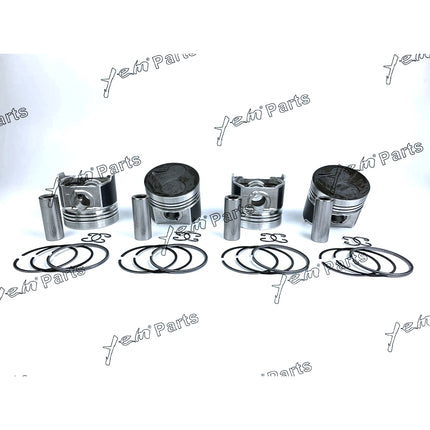 Piston + Ring Kit 87mm STD For Kubota V2403 (1G796-2111,1G790-2105-3) x4 PCS Engine Parts
