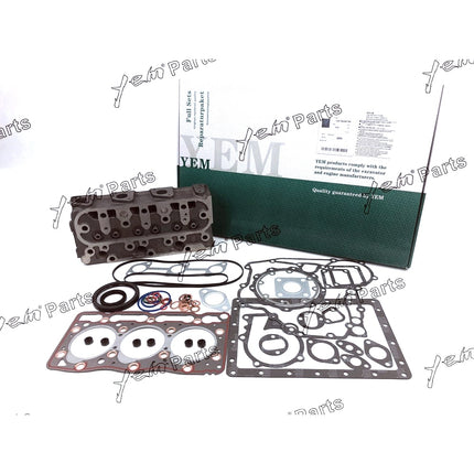 Complete Cylinder Head Assy Valves & Full Gasket Set For Kubota D905 Engine