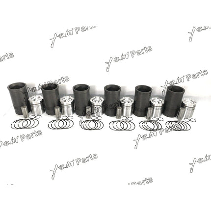 For Cummins NT855 Engine 6 Cyl Piston 3017348 & Ring Kit,Cylinder Liner 213740