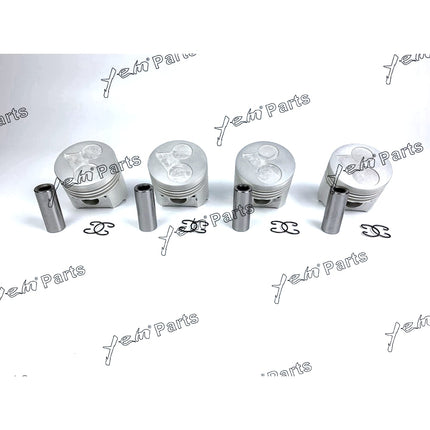 4 PCS Oversize + 0.50mm Piston ( Clip & Pin ) & Rings For Kubota V2203-DI V2203-M