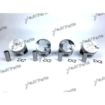 Piston Set Oversize 78mm ( + 0.50mm) For Kubota V1505 x4PCS Engine Parts