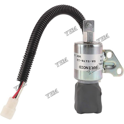 Stop Solenoid SA-5176-12 SA-5176 1756ES-12SUC5B1S5 12V For Kubota