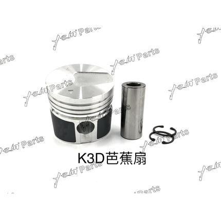 Piston + Ring Kit Set Oversize 73mm ( + 0.50mm) Mitsubishi K3D x3 PCS (MM436618) Engine Parts