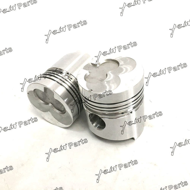 For Isuzu 3AB1 Piston Kit W/ Ring Set For HITAICHI EX50UR EX50URG Excavator Engine