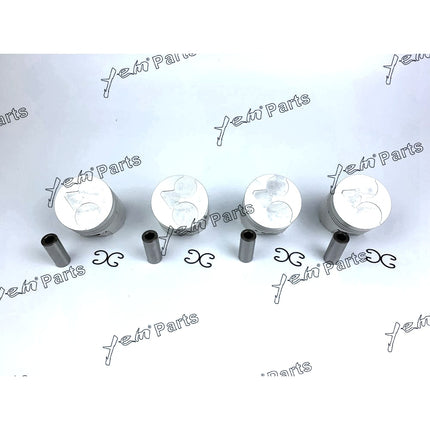 Piston Set STD 76mm For Kubota V1305 x4 PCS Engine Parts