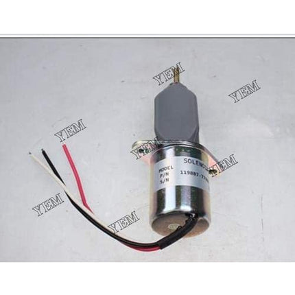 Stop Solenoid 12V For Yanmar-4TNE106 4TNE106T Gehl SL7600 SL7800 Skid-Loade