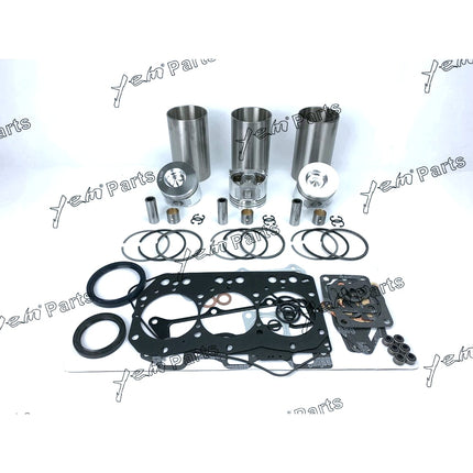 For Yanmar 3TNE82 3TNE82A Engine Rebuild Kit For Kobelco Takeuchi Excavator Bagger