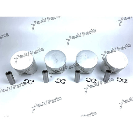 Piston Set Oversize 85mm ( + 0.50mm) For Kubota V1902 x4 PCS Engine Parts
