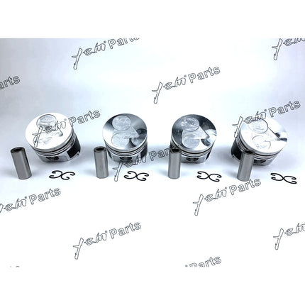 Piston Set Oversize 78mm ( + 0.50mm) For Kubota V1505 x4PCS Engine Parts