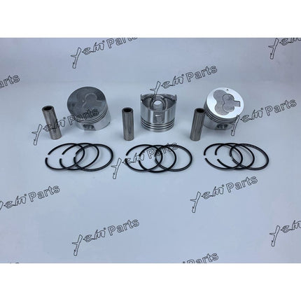 L3E Piston Kit w/ Ring Set For Mitsubishi Engine MX15 MM20 PelJob EB12.4 EB14