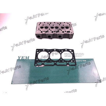 D1105 Cylinder Head + Head Gasket For Kubota B26 U25S B2410HSD F2400 RTV1100