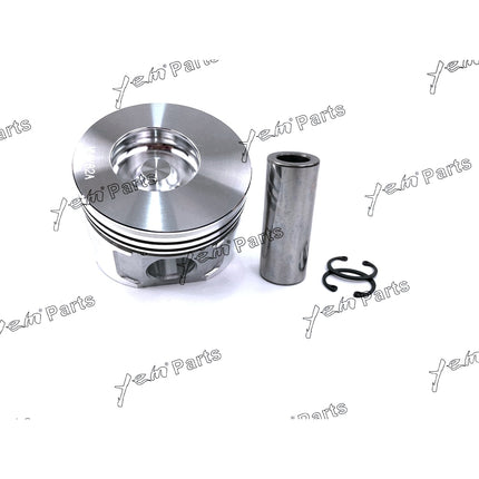 3 Sets STD Piston Set (Pin & Clip & Ring) 82mm For Yanmar 3TNV82 3TNV82A Engine