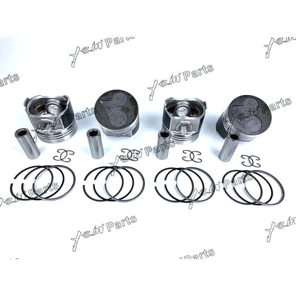 Piston + Ring Kit 87mm STD For Kubota V2403-DI (1G924-2111) x4 PCS Engine Parts