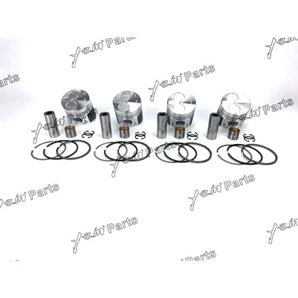 Piston + Ring Kit Set Oversize 84mm ( + 0.50mm) SHIBAURA N844 x4 (OIL RING 3MM) Engine Parts