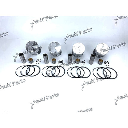 Piston + Ring Kit Set Oversize 84mm ( + 0.50mm) SHIBAURA N844 x4 (OIL RING 3MM) Engine Parts