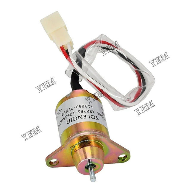 12V Fuel ShutDown Solenoid Valve For Yanmar 3TNE88 Engine