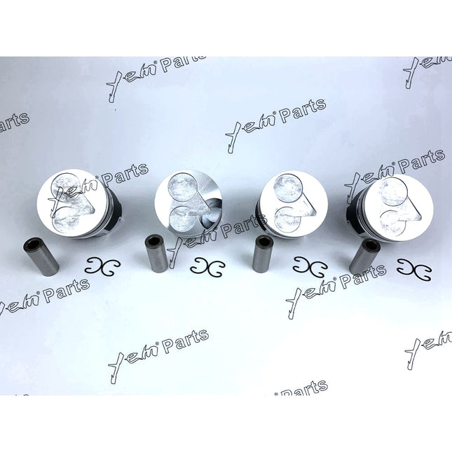 Piston Set STD 78mm For Kubota V1505 x4 PCS Engine Parts