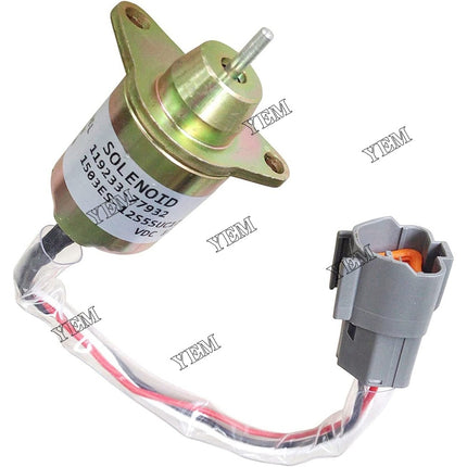 12V Fuel Stop Solenoid VOE14521915 For Volvo EC20C EC27C EC55B EW55B EC35C EC55C