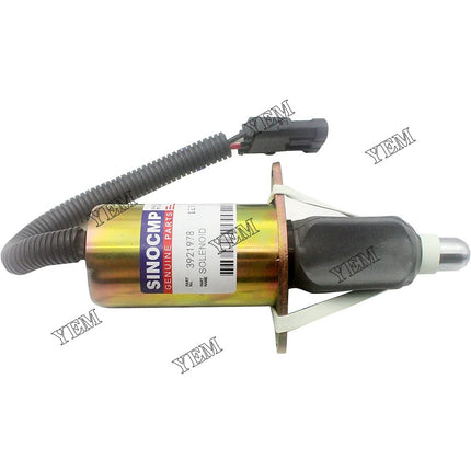 Fuel Shutdown Solenoid 3921978 12V For Cummins 6CT Diesel Engine