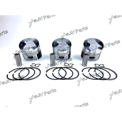 1 Set STD Piston Set (Clip & Pin) With Rings For Kubota D1463 Diesel Engine