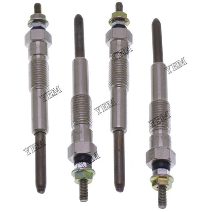 4 PCS Glow Plugs Fit For Komatsu 4D95 4D95S 4D95L Engine Forklift Loader Excavator
