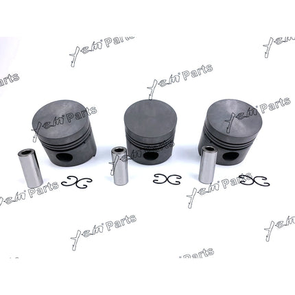 Piston Set Oversize 76mm ( + 0.50mm) For Kubota D1102 x3 PCS Engine Parts