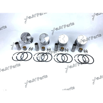 Piston + Ring Kit Set Oversize 84mm ( + 0.50mm) SHIBAURA N844 x4 (OIL RING 3MM) Engine Parts
