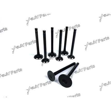 Engine Valve Set For MITSUBISHI K4D - Intake x4 + Exhaust x4 Engine Parts